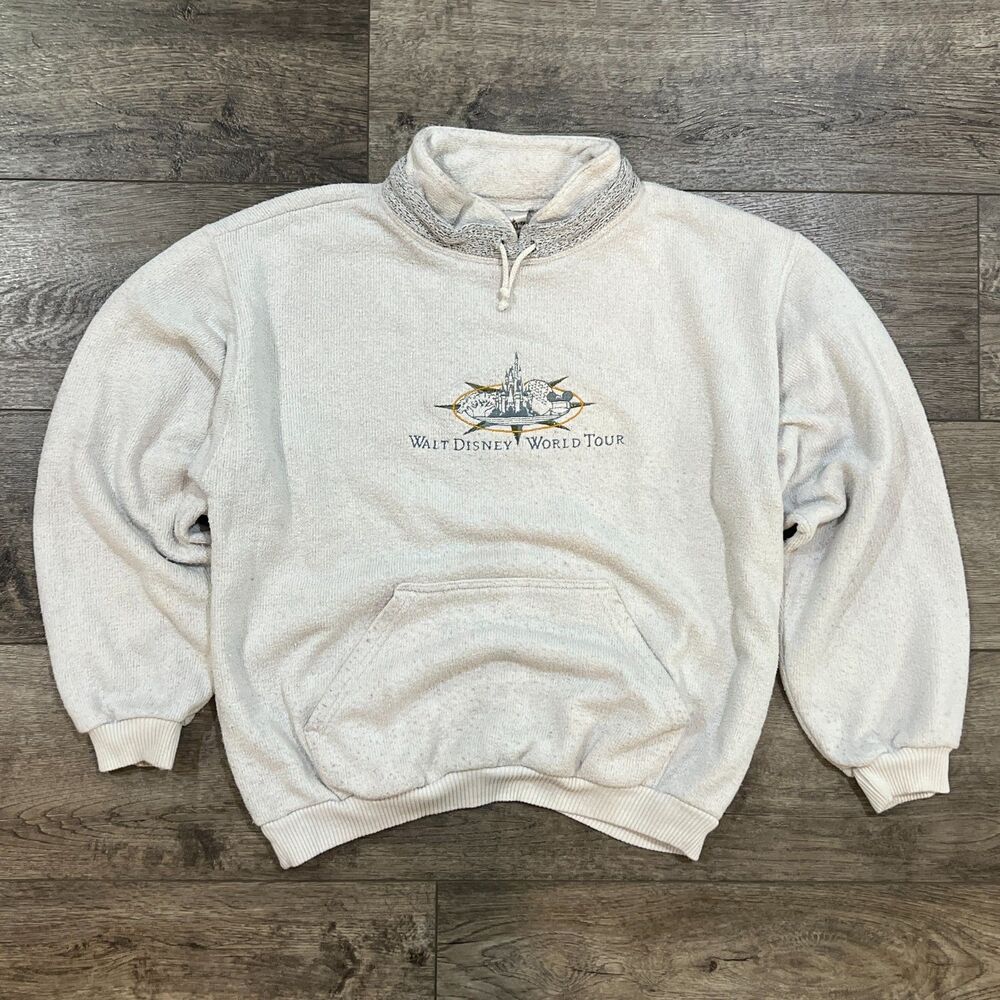 Vintage 90s Walt Disney World Tour Embroidered Sweatshirt Made In USA - Medium